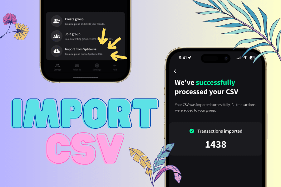 Import groups from Splitwise to Splital in seconds.