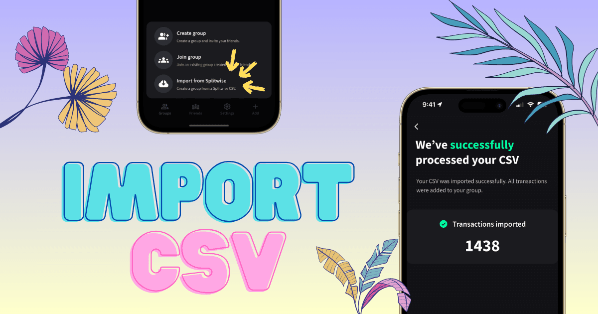 Import groups from Splitwise to Splital in three simple steps.