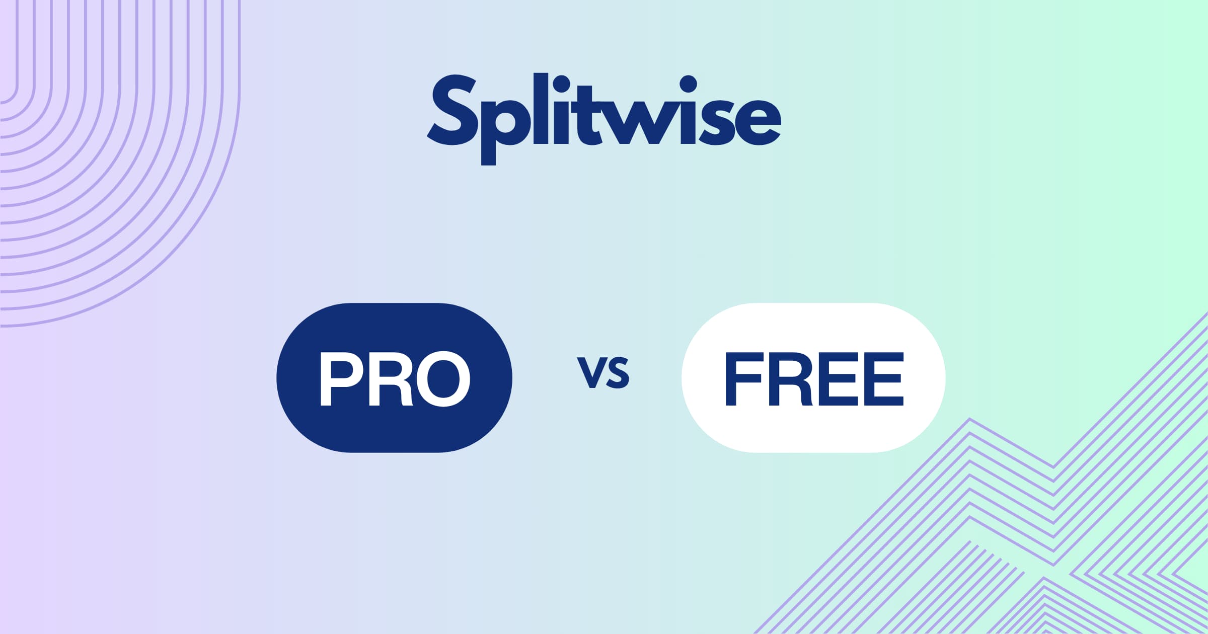 Comparación de los precios, los límites y las funciones de Splitwise Pro y el plan gratuito.