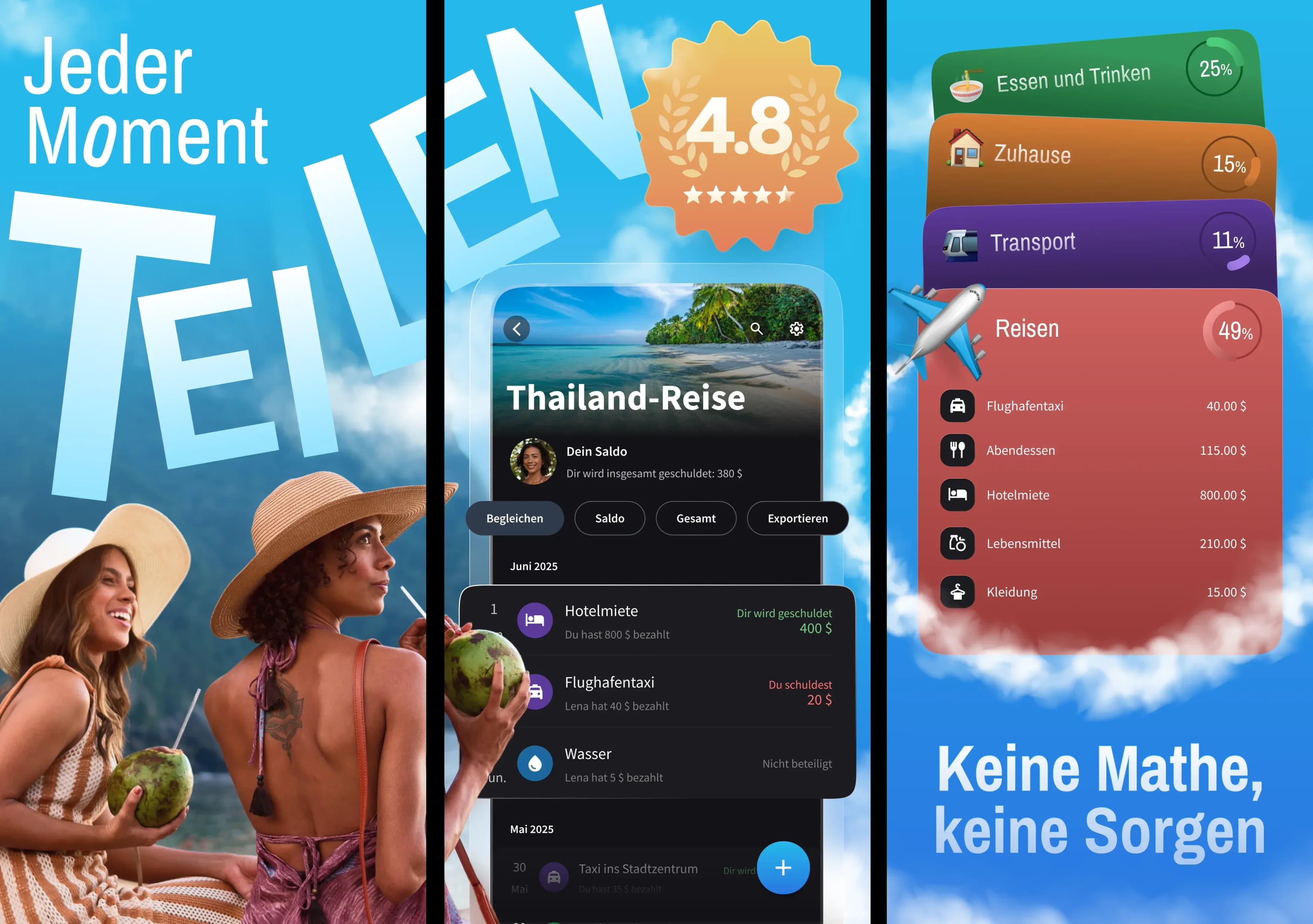 Splital, eine kostenlose Splitwise-Alternative, teilt gemeinsame Ausgaben zwischen Freunden auf iPhone und Android auf.