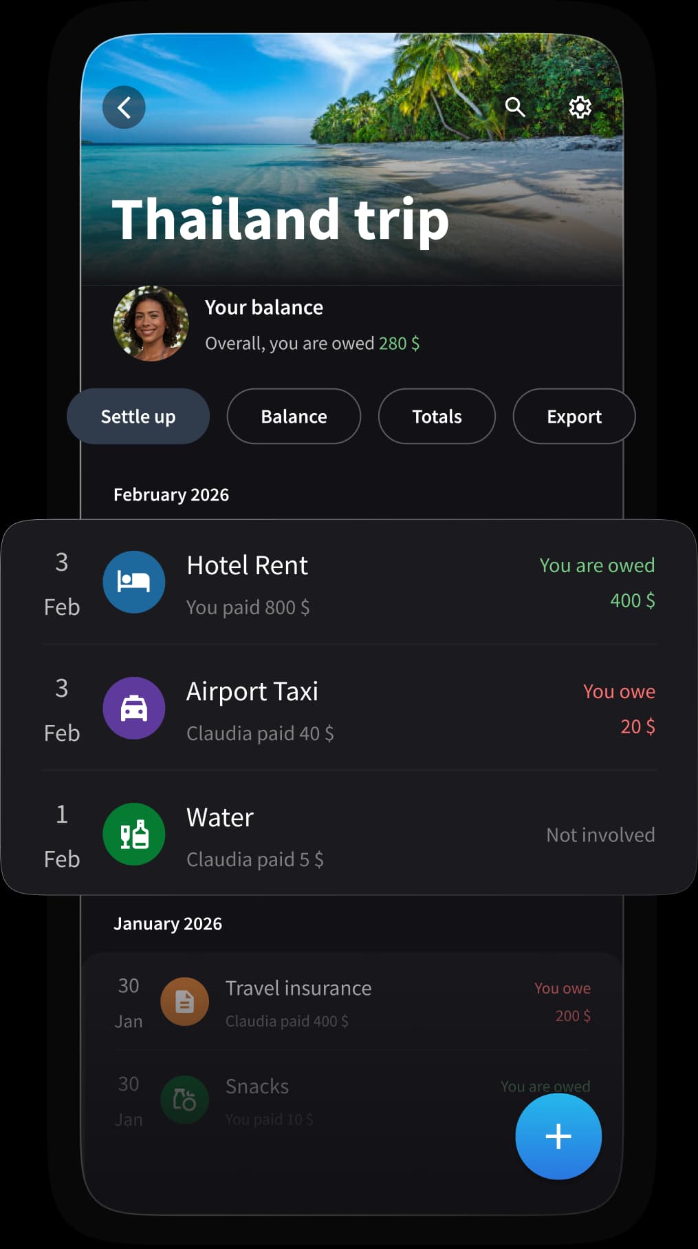 Friends splitting expenses during a trip together.