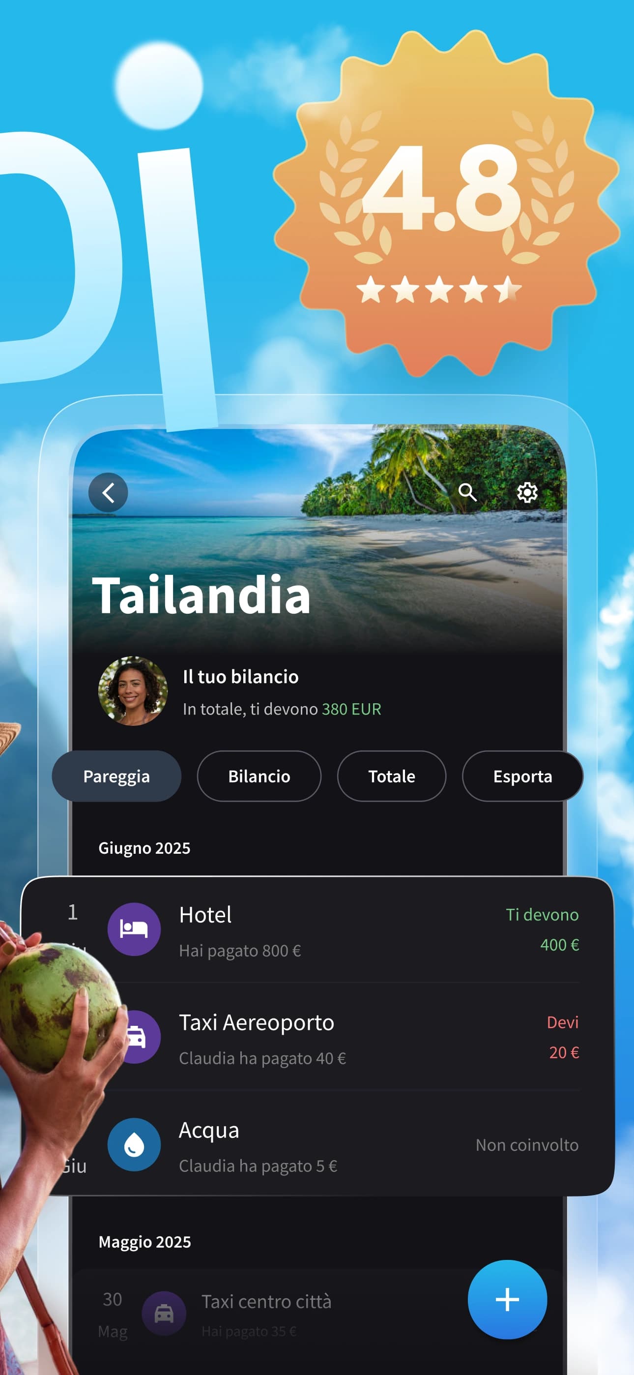 Splital ha una valutazione media di 4,8 su 5