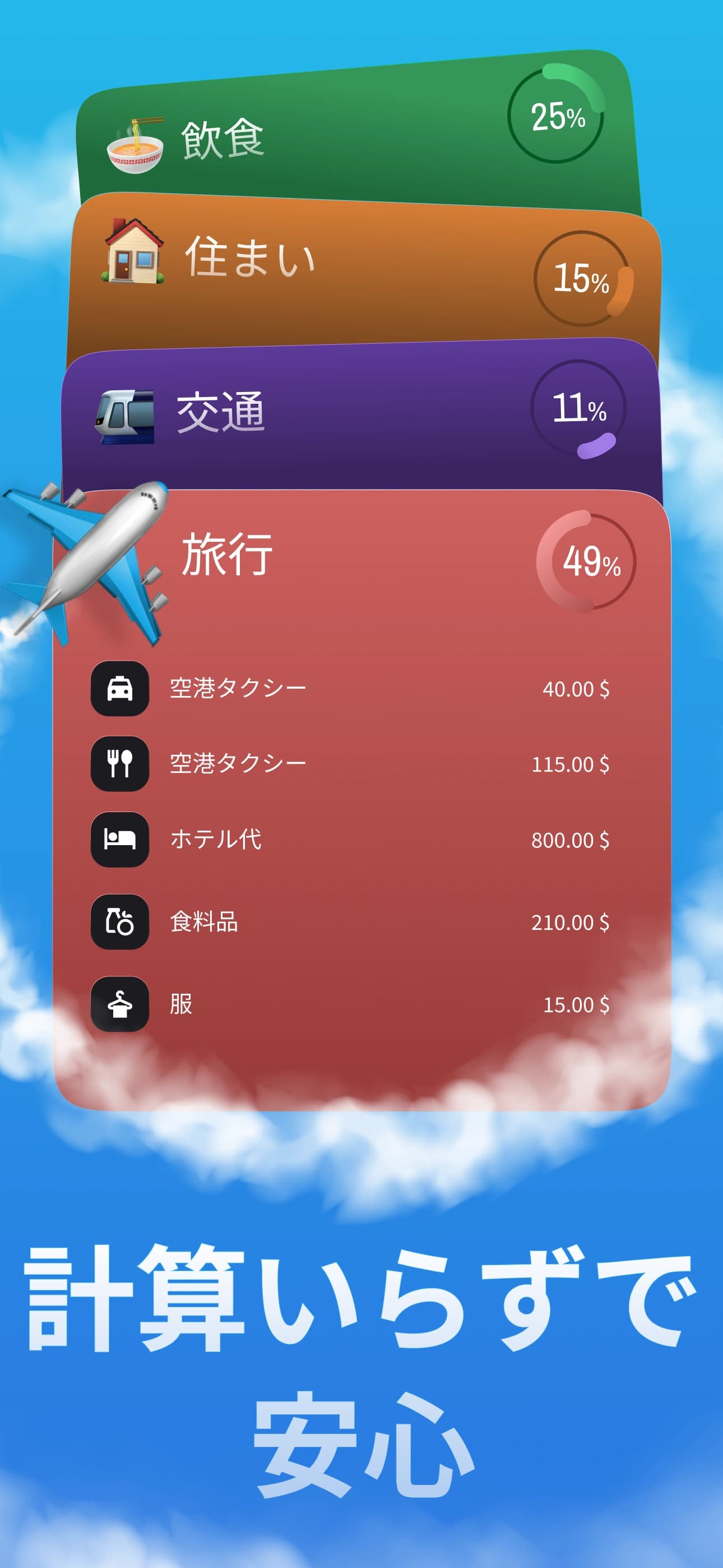 自動支出カテゴリ分け機能