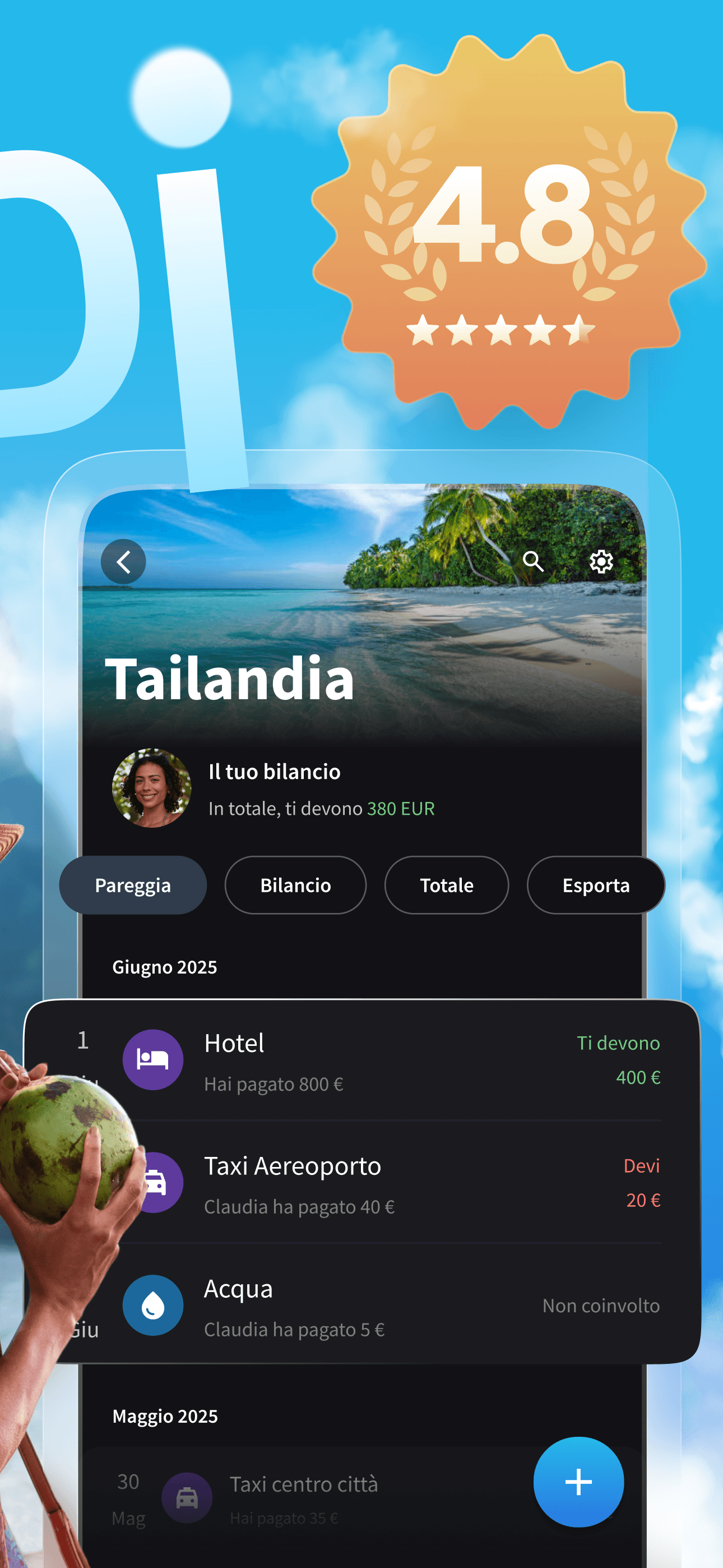 Splital ha una valutazione media di 4,8 su 5