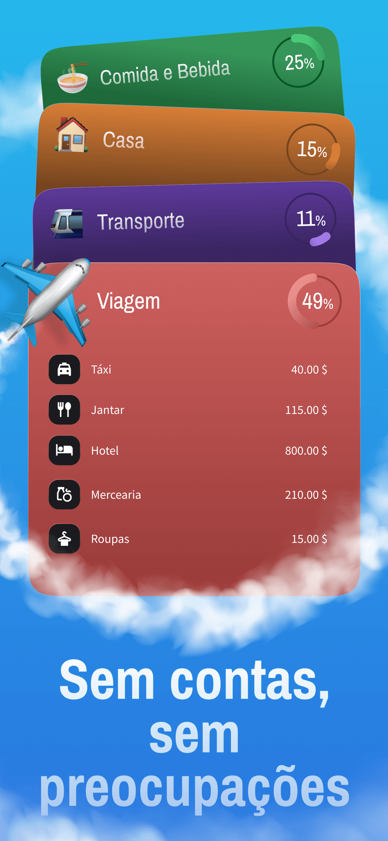 Recurso de categorização automática de despesas